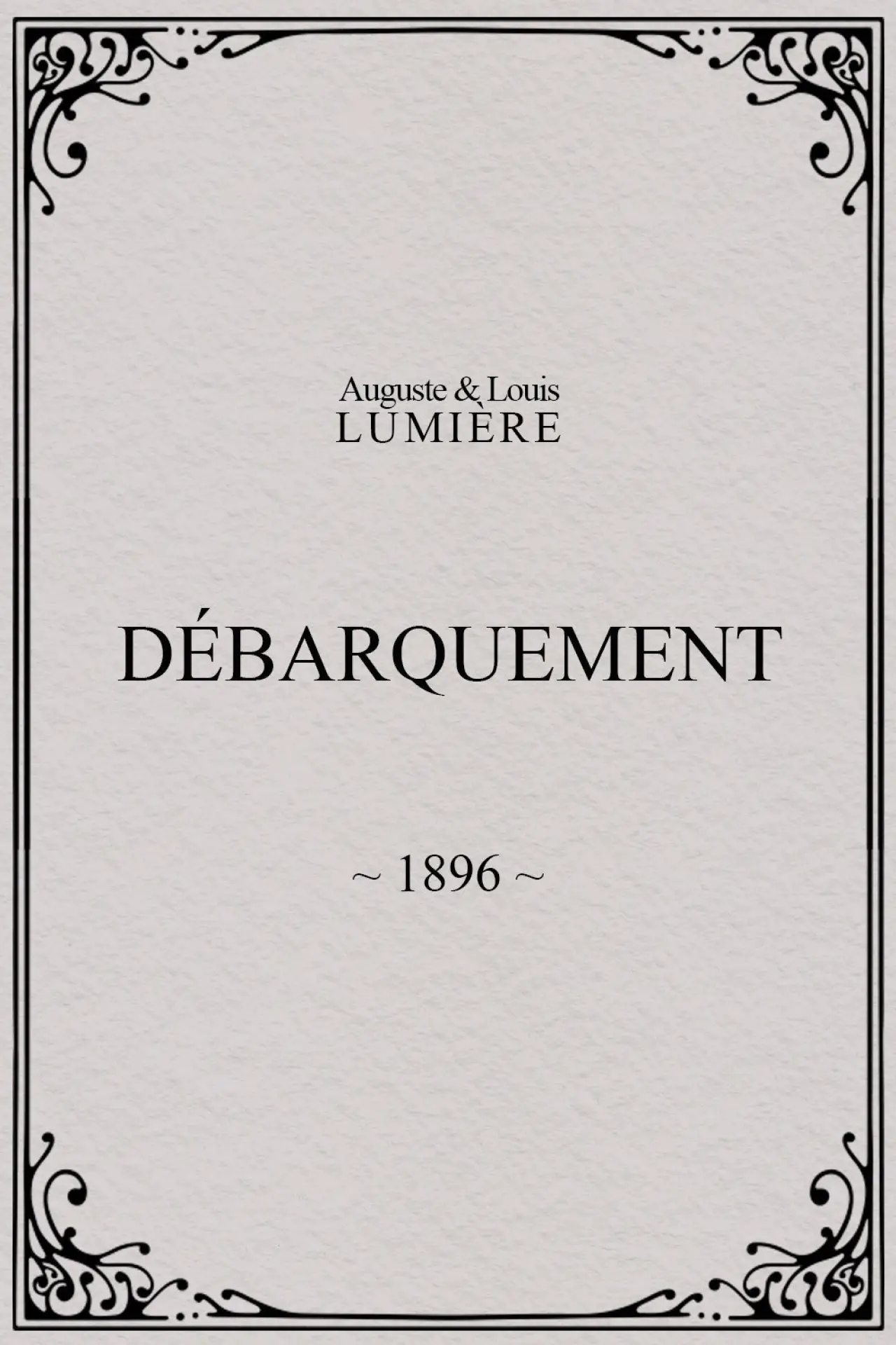 Постер к фильму "Débarquement"