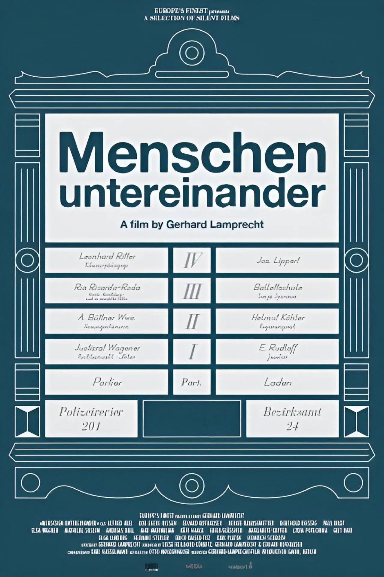 Постер к фильму "Menschen untereinander"