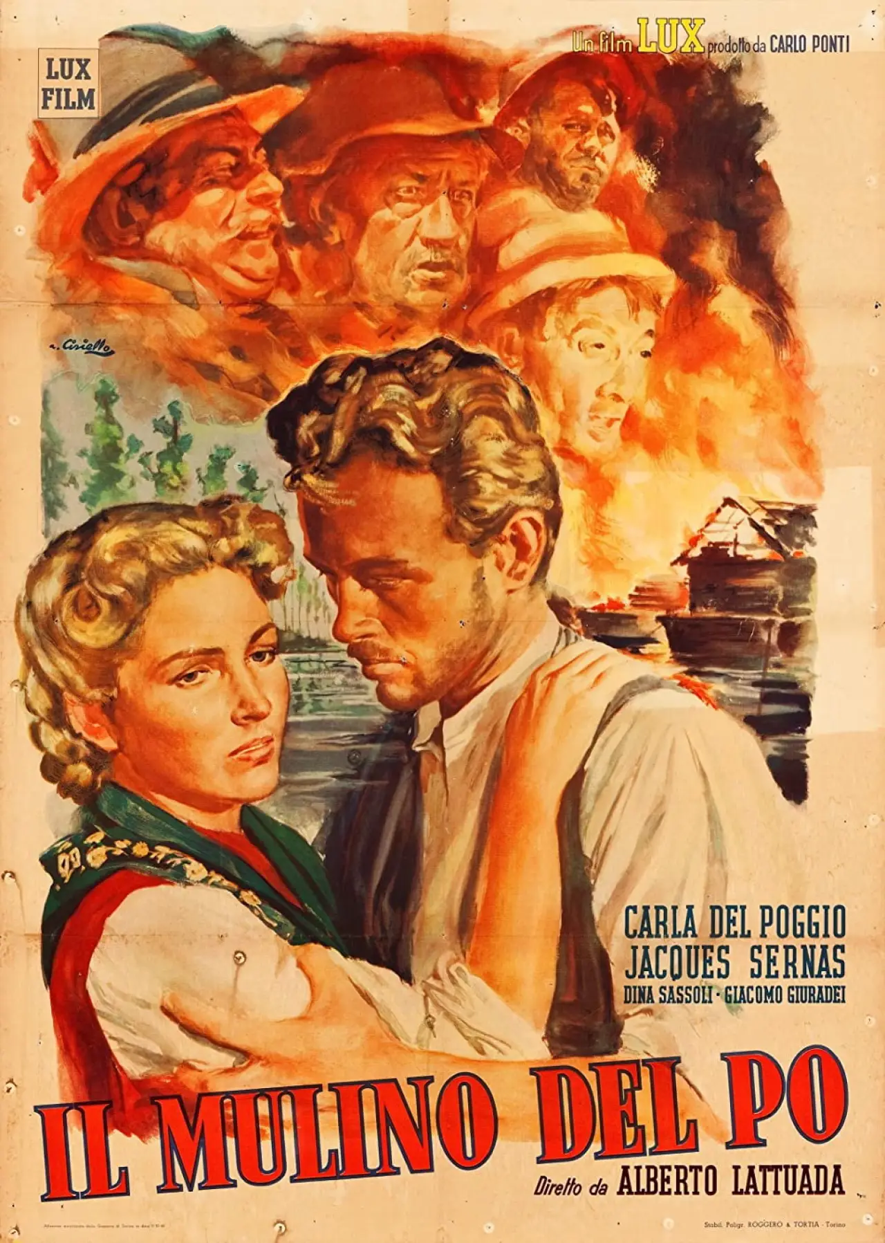 Постер к фильму "Il mulino del Po"