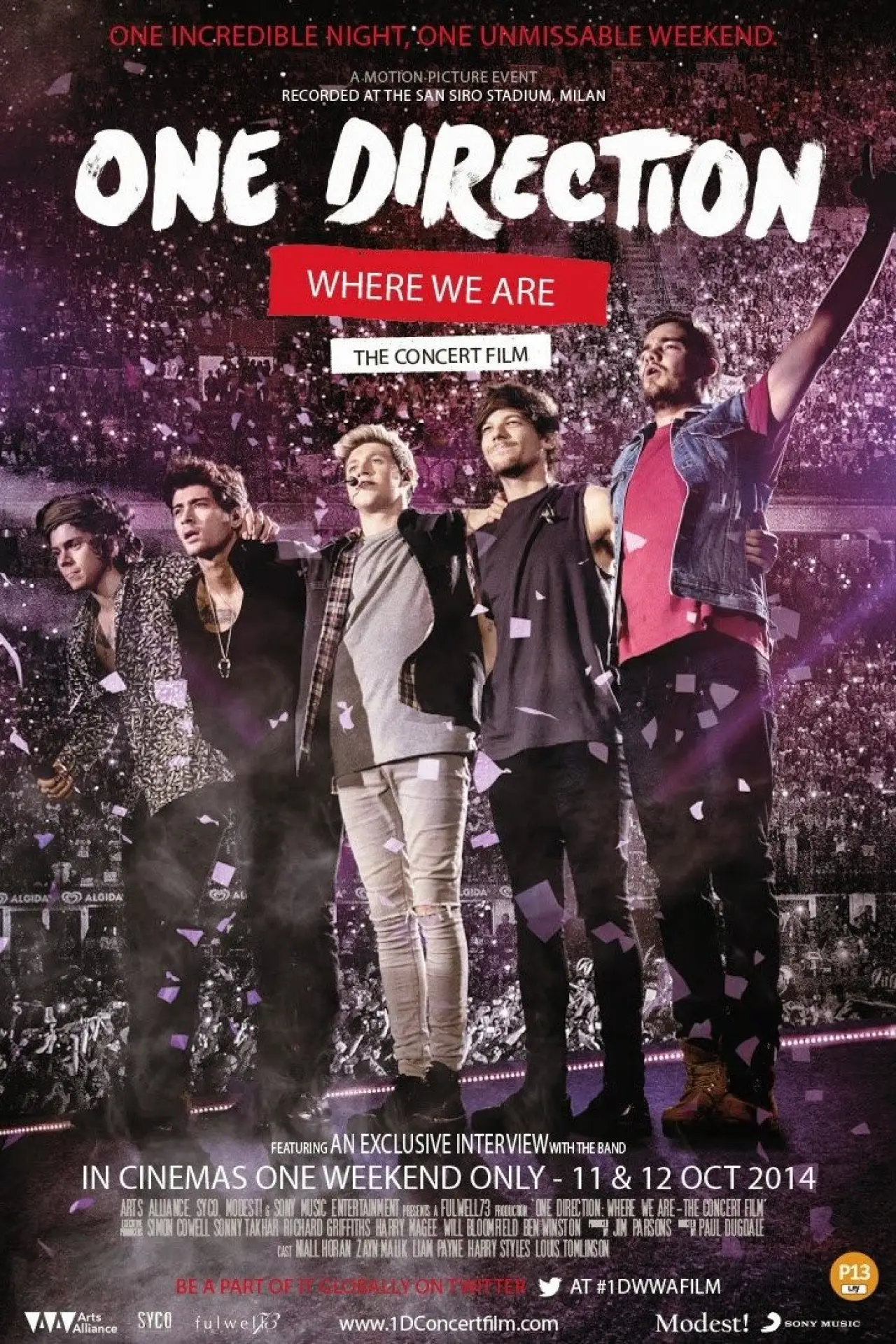 Постер к фильму "One Direction: Where We Are - The Concert Film"