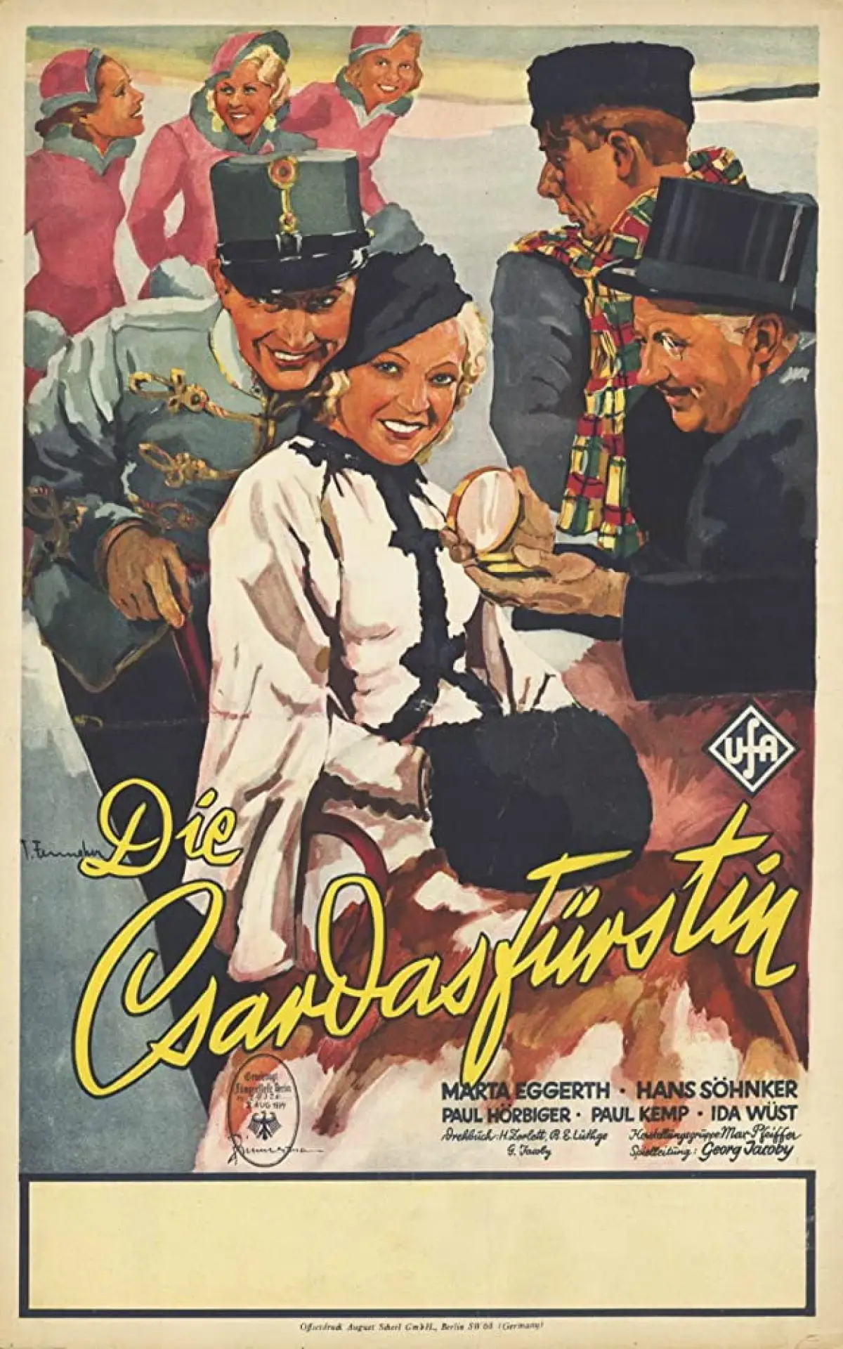 Постер к фильму "Die Czardasfürstin"