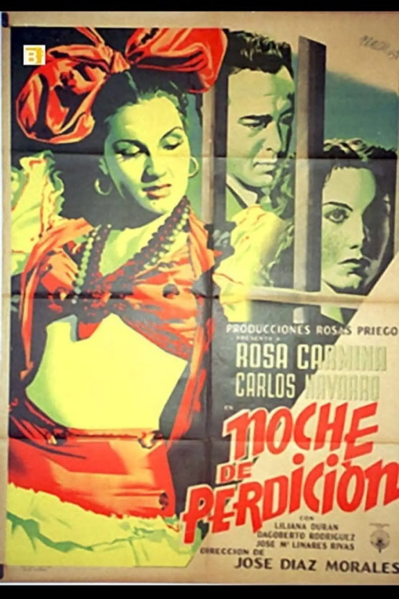 Постер к фильму "Noche de perdición"