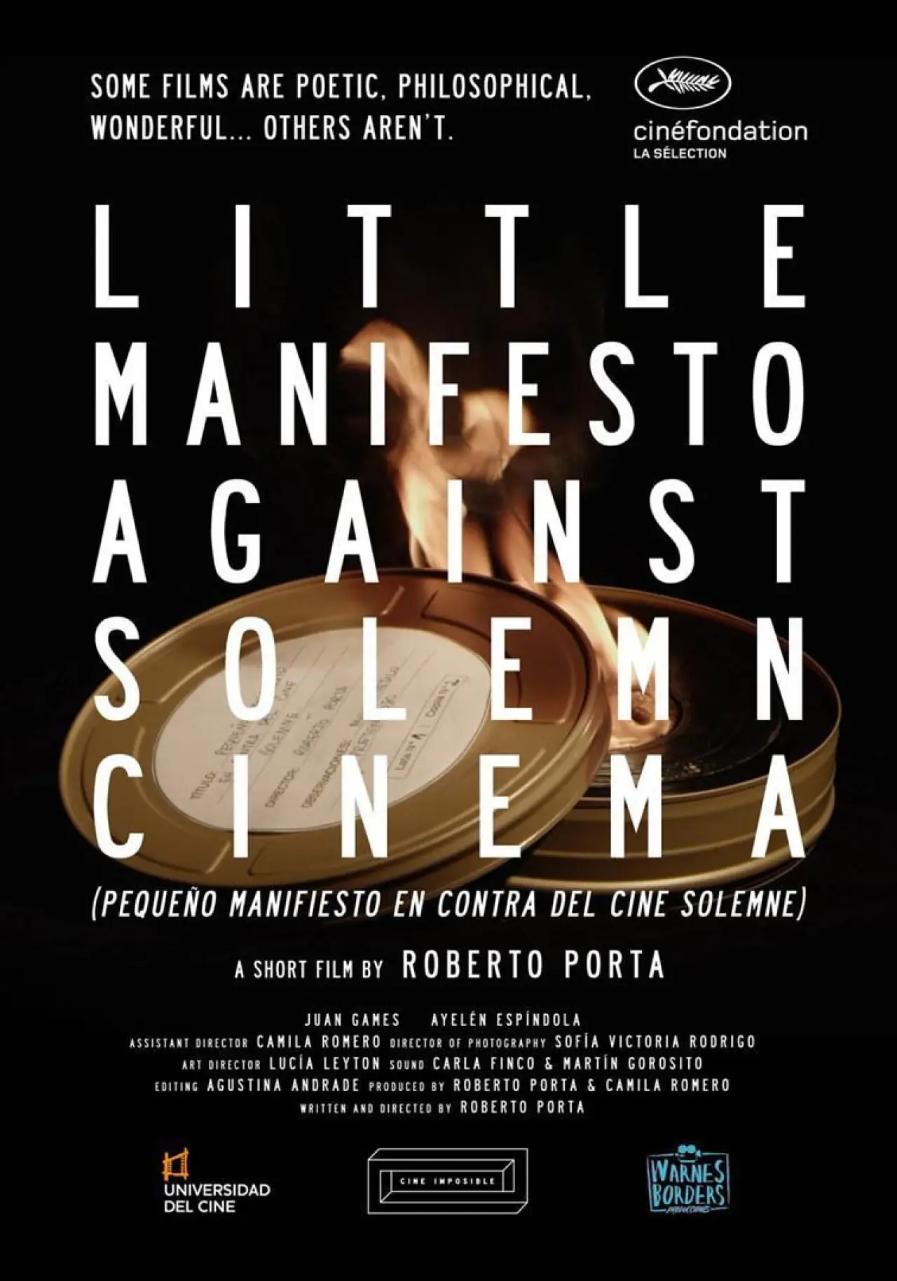 Постер к фильму "Pequeño manifiesto en contra del cine solemne"