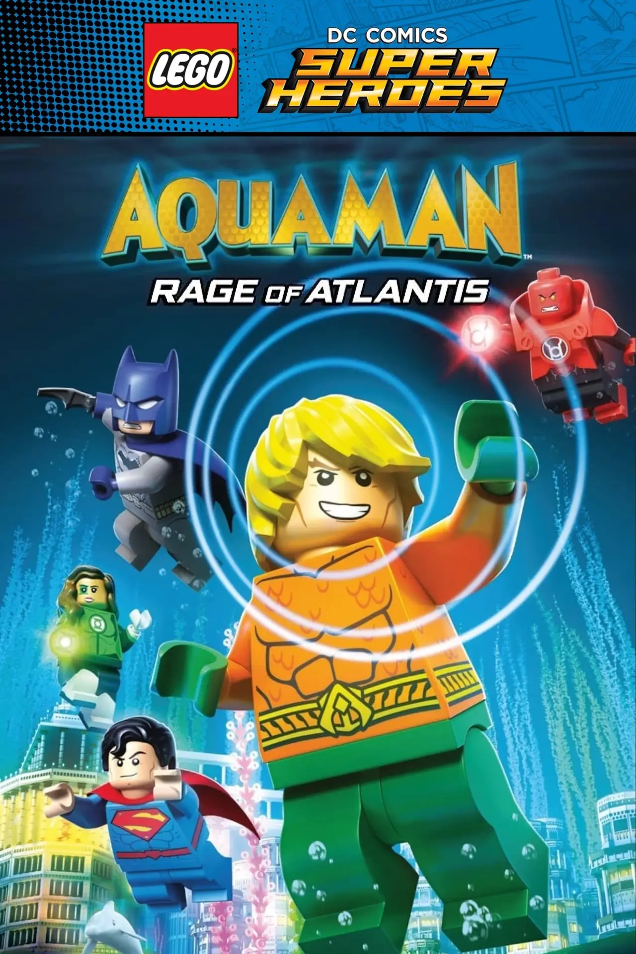 Постер к фильму "LEGO Супергерои DC: Аквамен. Ярость Атлантиды"