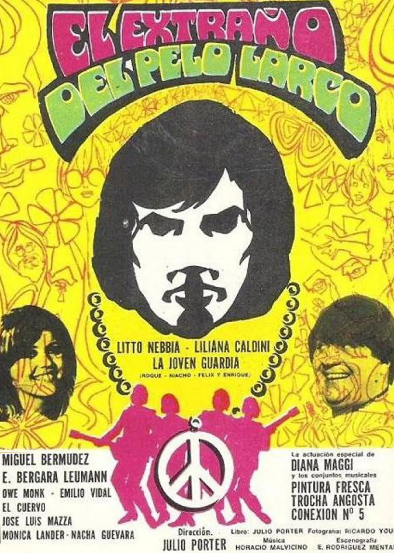 Постер к фильму "El extraño del pelo largo"