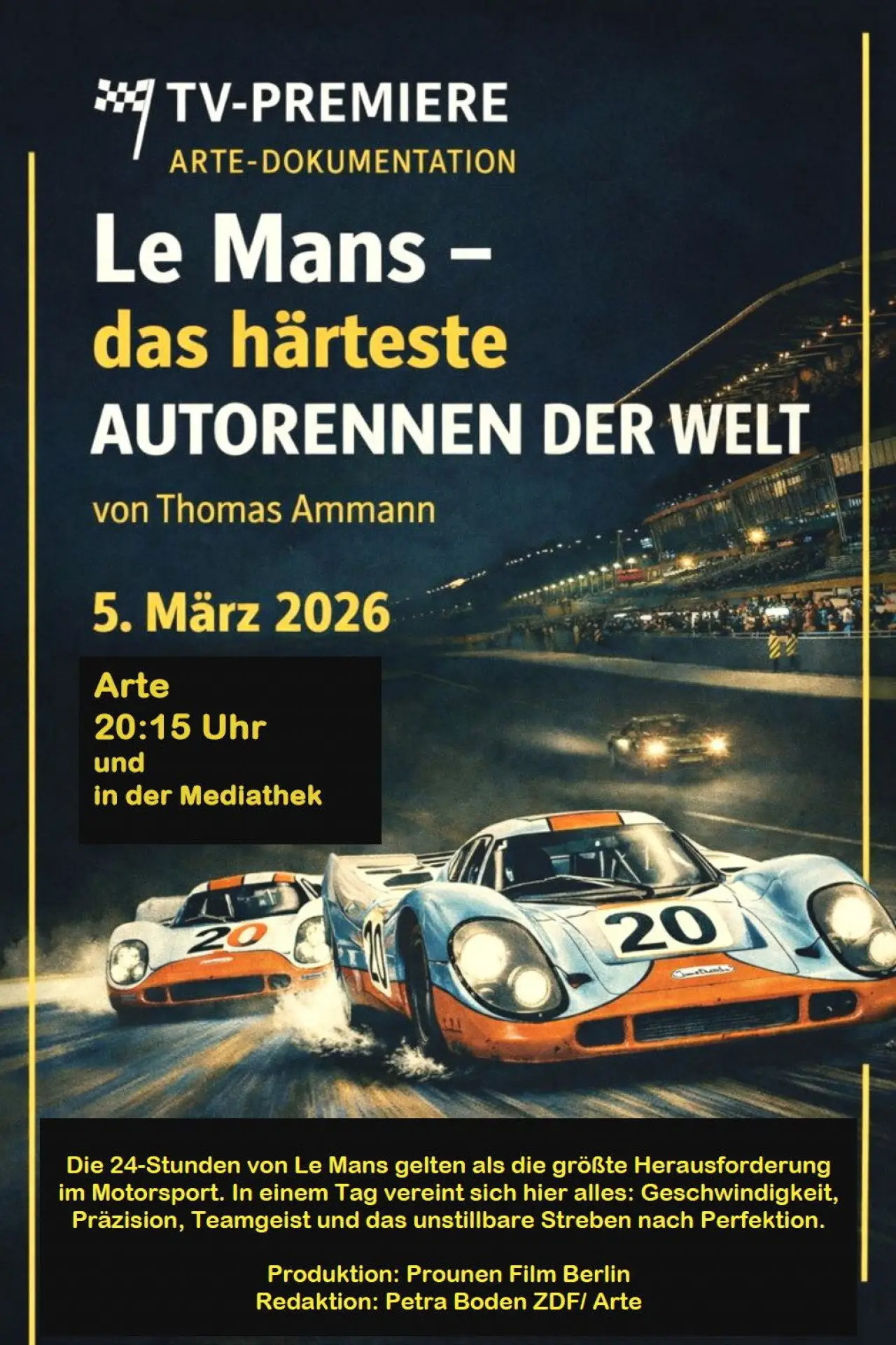 Постер к фильму "Le Mans - Das härteste Autorennen der Welt"