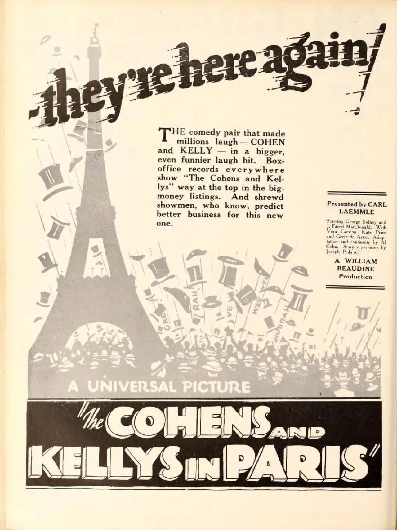 Постер к фильму "The Cohens and the Kellys in Paris"