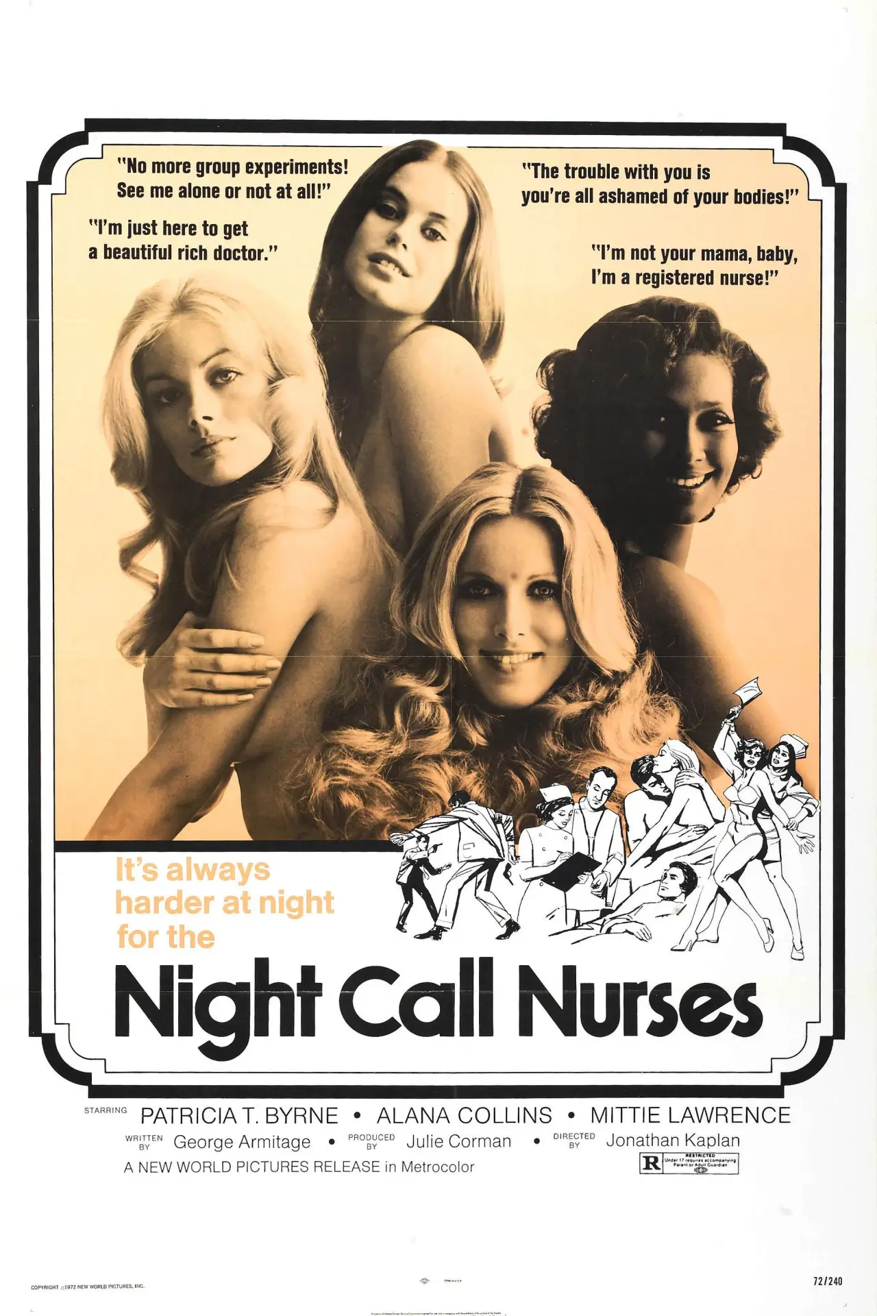 Постер к фильму "Night Call Nurses"