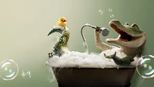 Задник к фильму "Мой домашний крокодил" #235086