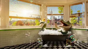 Задник к фильму "Мой домашний крокодил" #740418