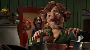 Задник к фильму "Три разбойника и лев" #197431