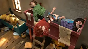 Задник к фильму "Три разбойника и лев" #197423