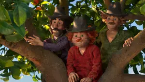 Задник к фильму "Три разбойника и лев" #197415