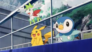 Задник к фильму "劇場版ポケットモンスター ダイヤモンド&パール ギラティナと氷空（そら）の花束 シェイミ" #936076