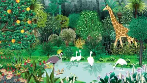 Задник к фильму "Кирику и дикие звери" #470299