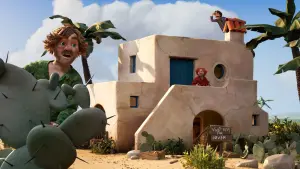 Задник к фильму "Три разбойника и лев" #197401