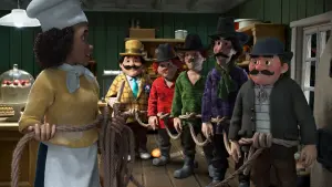 Задник к фильму "Три разбойника и лев" #197416