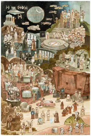 Постер к фильму "Звёздные войны: Эпизод 4 - Новая надежда" #546947