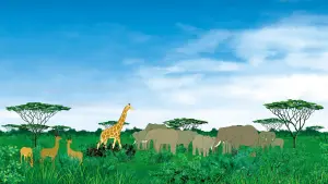 Задник к фильму "Кирику и дикие звери" #470294