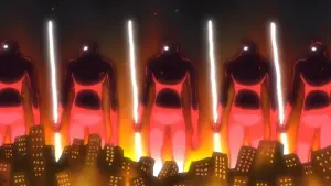 Задник к фильму "Появление Гигантского Бога Войны в Токио" #398544