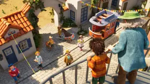 Задник к фильму "Три разбойника и лев" #197404