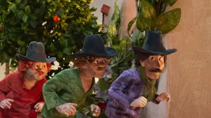 Задник к фильму "Три разбойника и лев" #197402