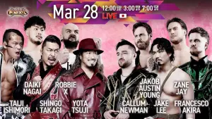 Задник к фильму "NJPW Road to Sakura Genesis 2026 - Day 1" #766264