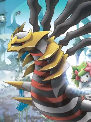 Постер к фильму "劇場版ポケットモンスター ダイヤモンド&パール ギラティナと氷空（そら）の花束 シェイミ" #936087