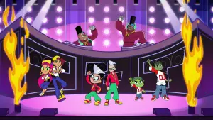 Задник к фильму "Юные титаны, вперёд! против Юных титанов" #186095