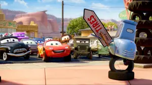 Задник к фильму "Мультфильм Тачки: Сказки о Radiator Springs - Спиннинг" #737026