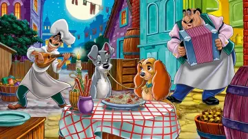 Задник к фильму "Леди и Бродяга" #238939