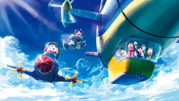 Задник к фильму "映画ドラえもん のび太と空の理想郷" #376706