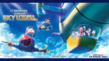Задник к фильму "映画ドラえもん のび太と空の理想郷" #937124