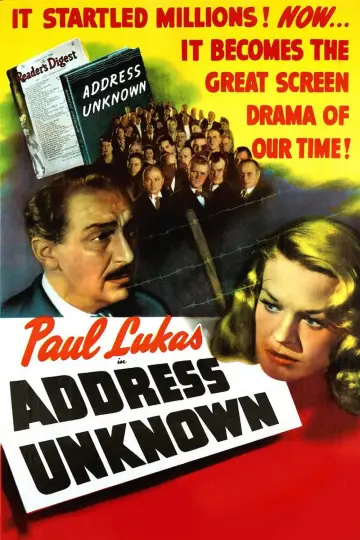 Постер к фильму "Address Unknown" #1133942