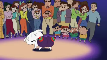 Задник к фильму "クレヨンしんちゃん 嵐を呼ぶ 歌うケツだけ爆弾！" #427932