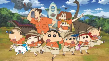 Задник к фильму "クレヨンしんちゃん オラたちの恐竜日記" #631896