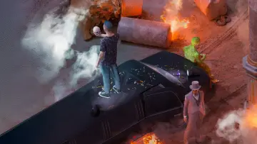 Задник к фильму "Grand Theft Hamlet" #656605