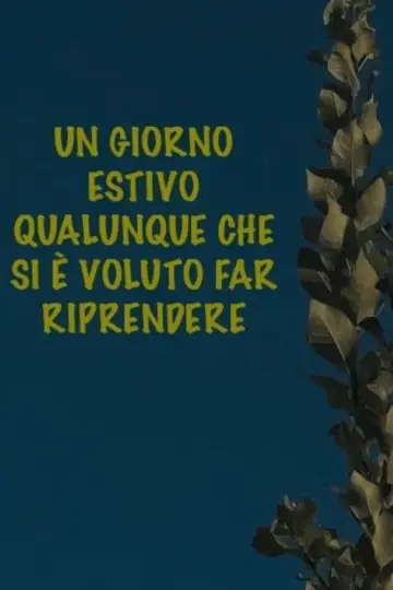 Постер к фильму "Un giorno estivo qualunque che si è voluto far riprendere" #410247