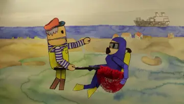 Задник к фильму "Le Crabe bleu" #464812