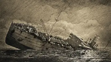 Задник к фильму "Затопление лайнера Lisbon Maru" #645658