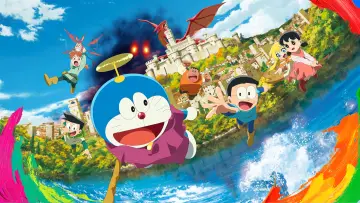 Задник к фильму "映画ドラえもん のび太の絵世界物語" #600321
