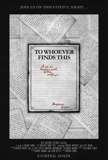 Постер к фильму "To Whoever Finds This" #1172247