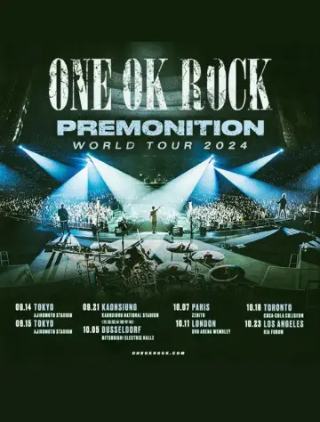 Постер к фильму "ONE OK ROCK 2024 PREMONITION WORLD TOUR at KAOHSIUNG NATIONAL STADIUM" #880591