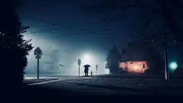 Задник к фильму "The Man with the Black Umbrella" #1164737