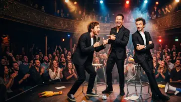 Задник к фильму "Ferrari Tsamère Lecaplain : Le trio en direct au cinéma" #980870