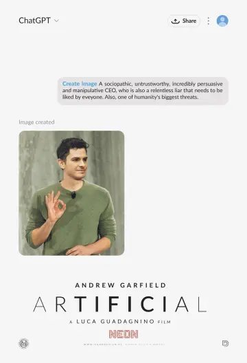 Постер к фильму "Artificial" #975956