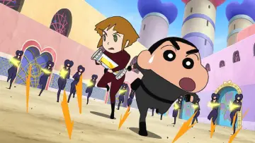 Задник к фильму "クレヨンしんちゃん 嵐を呼ぶ黄金のスパイ大作戦" #402230