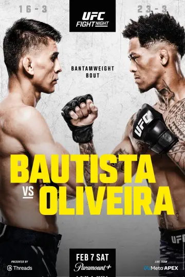 Постер к фильму "UFC Fight Night 266: Баутиста vs. Оливейра" #573517