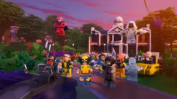 Задник к фильму "LEGO Marvel X-Men: Robotic Hunter Sentinels Attack the X-Mansion!" #1202001