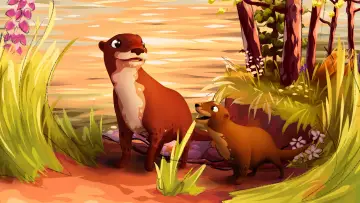 Задник к фильму "Bye-Bye Baby Otter" #543550